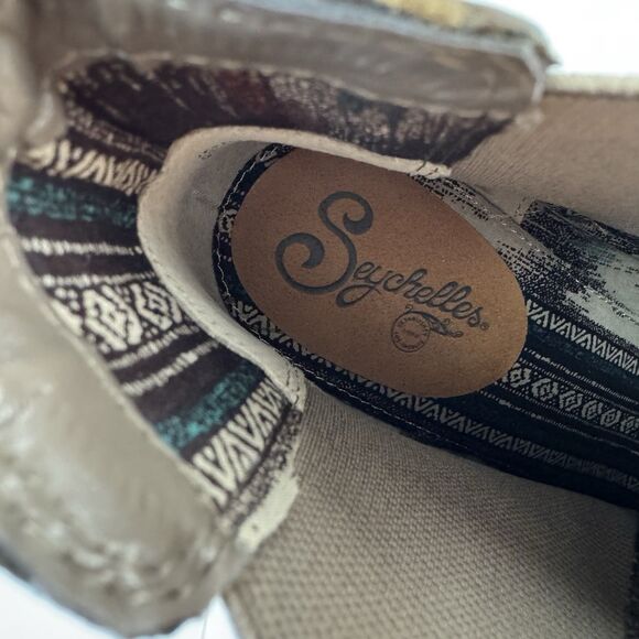 Seychelles Prime Suspect Brown Leather Wedge Chelsea Booties Women 10 NWOB - Picture 6 of 13